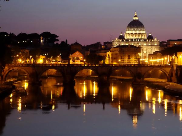 St. Peter's at night