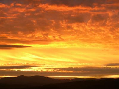 Sunset over Mt Cardigan