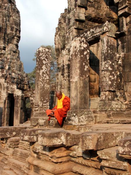 Monk at Angkor Thom